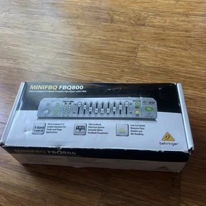 Behringer FBQ800 V2 Compact 9-Band Graphic Equalizer with FBQW - Picture 1 of 7
