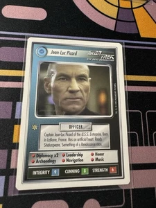 Star Trek CCG Jean-Luc Picard White Border Star Trek Next Generation 1995 - Picture 1 of 2