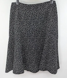 Hobbs Nadene Skirt black/ivory mix UK 16 SMALL DEFECT - SEE DESCRIPT 1952 - Picture 1 of 7