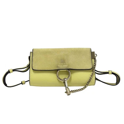 Auth Chloe Faye 3P0796-H20 Yellow Leather Suede - Shoulder Bag - Image 1 of 4