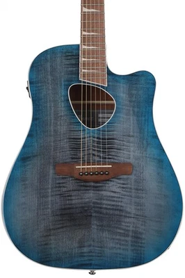 Ibanez Altstar ALT30FM Acoustic-electric Guitar - Blue Doom Burst High Gloss - Image 1 of 4