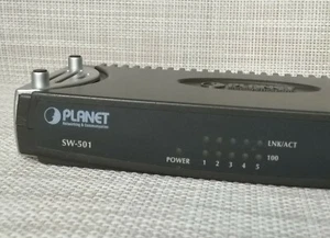 Ethernet Switch Planet SW-501 5-port 10/100Mbps Network Desktop Working - Picture 1 of 12