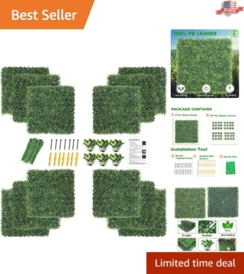 Pantalla de seto de privacidad de boj con protección UV de alta calidad - Paquete de 12 20"x20" Foto 1 de 4