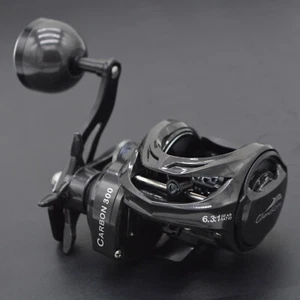 Saltwater Fishing 300 Size Baitcaster Reel 10-Pc Magnetic Brake 33LB Carbon Drag - Picture 1 of 13