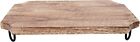 Sifcon Wooden Board With Metal Legs Rustic Kitchen and Dining Home Accessory