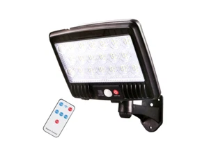 Faro Solare con Telecomando e Sensore di Movimento 140 Led Bianchi + 6 Led Rossi - Foto 1 di 2