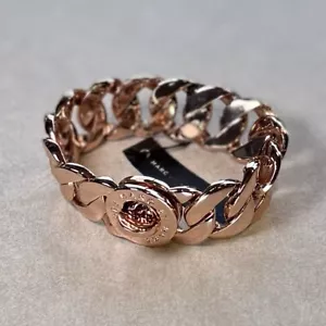Marc Jacobs Rose Gold Logo Link Bracelet M3PE530 - Picture 1 of 4