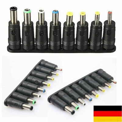 8 Stück Netzteil Adapter DC Stecker Set für Universal Laptop PC 5.5x2.1mm - Bild 1 von 4
