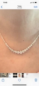 Lovely Diamond 1.5ctw necklace. Can Be Used As 16” & 18” Length - Picture 1 of 5