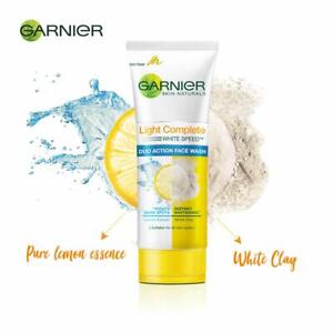 Garnier Skin Naturals Light Complete White Speed Duo Action Face Wash 100g + FSW