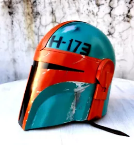 Mandalorianer Stahlhelm Starwars Cosplay Requisite Film Helm Handbemalt Helm - Bild 1 von 5