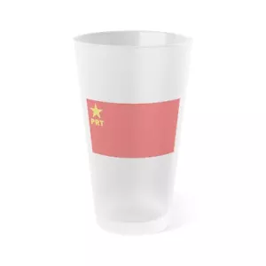 Flagge der Revolutionären Arbeiterpartei PRT - Milchglas Pint 16 Unzen - Bild 1 von 5