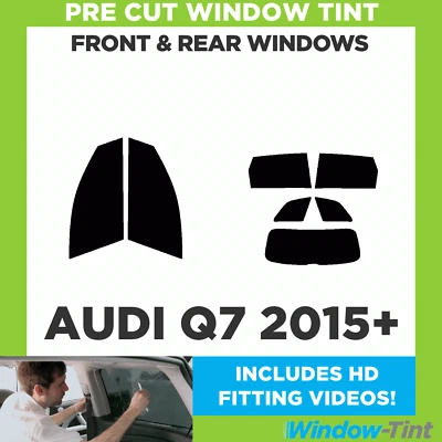Kit completo de tinte de ventana precortada para Audi Q7 2015+ película de tinte de coche delantero y trasero Foto 1 de 4