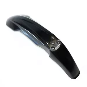 Black Plastic Front Wheel Mud Guard Fender CRF 250CC Style PIT Trail Dirt Bike - Foto 1 di 5