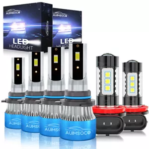 Combo 6x 9005+9006+H11 For Chevrolet Colorado 2004-2008 LED Headlight Kit Bulbs - Picture 1 of 18