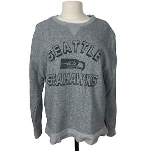 Junk Food Seattle Seahawks Sweatshirt Pullover Mens XL Heather Gray Marled NFL