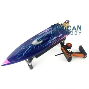 H620 Fibra di Vetro Elettrico Racing RTR RC Modello Barca Con Motore Servo Radio Batteria - Foto 1 di 9