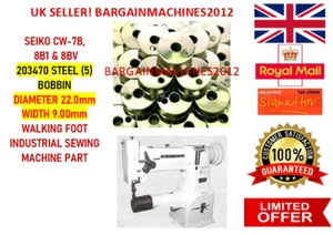 SEIKO CW-7B WALKING F00T 203470 STEEL (5) BOBBIN INDUSTRIAL SEWING MACHINE PART - Picture 1 of 11