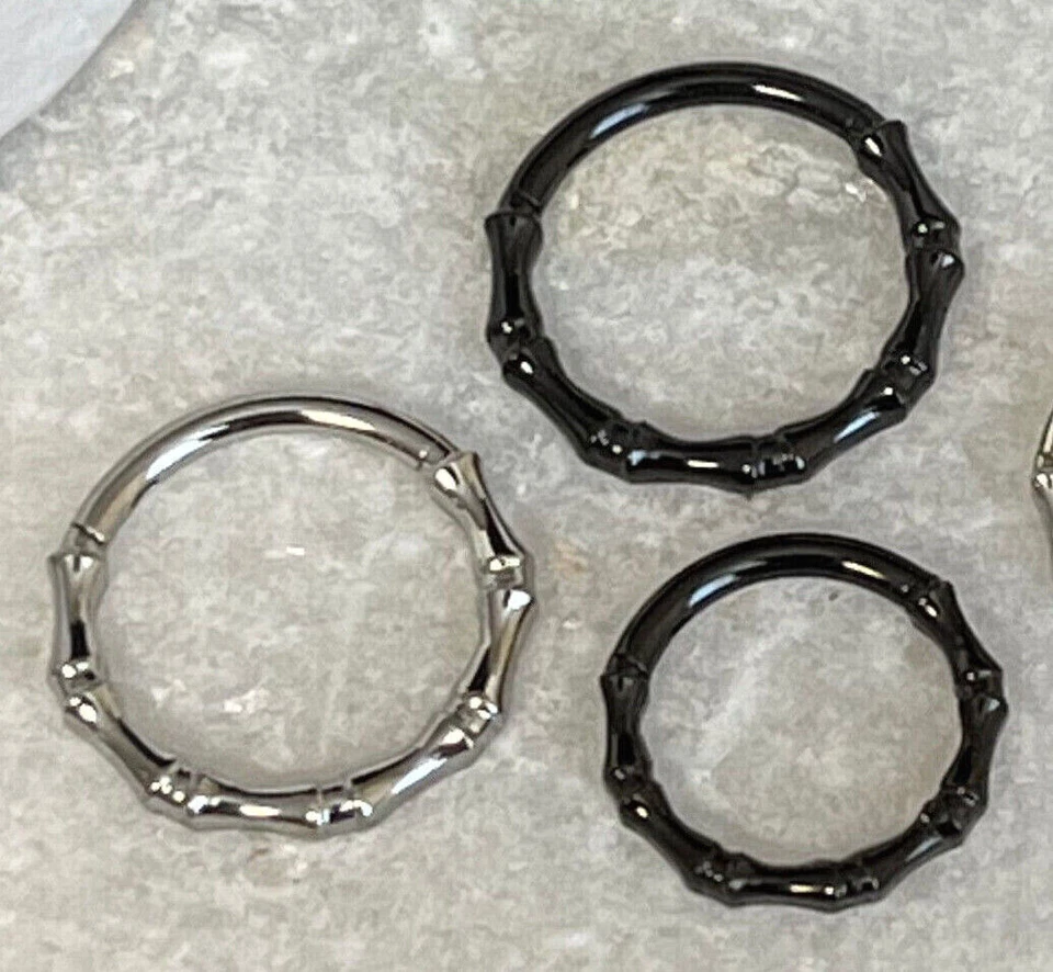 1 pieza Huesos Vinculados Estilo Bisagras Segmento Anillo Clicker Tabique Acero Quirúrgico 316L Foto 1 de 3