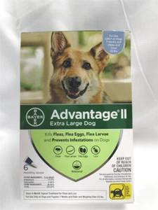 Advantage II for extra large dog over 55lbs, flea and worm treatment,6 doses - Picture 1 of 1
