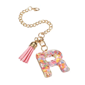 Letter R Cup Chain, Bag Chain, Key Chain (Heart-Shaped) - Picture 1 of 6