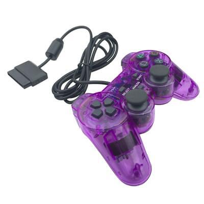 Clear Transparent Purple Controller For Sony Playstation 2 PS2 Console • 13.15£