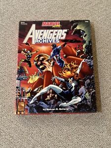 Marvel Super Heroes Avengers Archives Uncut Box Set TSR RPG MHR3 W/nice Poster