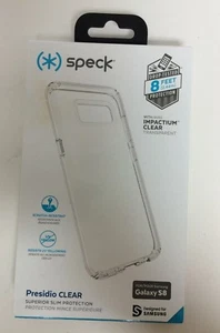 Speck Presidio Clear Galaxy S8 Phone Case - Picture 1 of 3