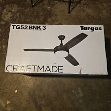 Craftmade TG52BNK3 Targas 52 Inch Brushed Polished Nickel With Walnut/dark Oak Blades Ceiling Fan