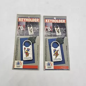 2 Vintage 1984 Keyholder Los Angeles Olympic Games - New In Box Lot - Picture 1 of 2