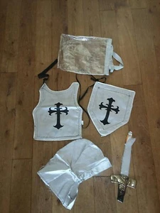 Knight Medieval Fancy Dress Costume Age 5-7 Years - Picture 1 of 2