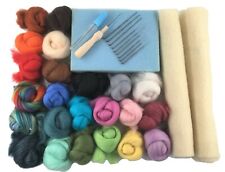 Starter Kit Felting Ago per feltro 2D ("dipinto con lana") - tutto ciò di cui hai bisogno 