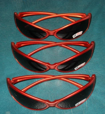 Nuevo (3) Gafas de sol WWF/WWE Vintage RIKISHI Attitude Era Naranja Oscuro Lente Espejo Foto 1 de 4