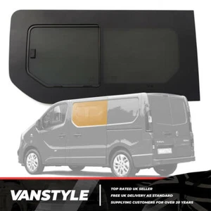 FITS VAUXHALL VIVARO 14>19 SLIDING OPENING WINDOW GLASS PANE SLIDING DOOR LEFT - Picture 1 of 11