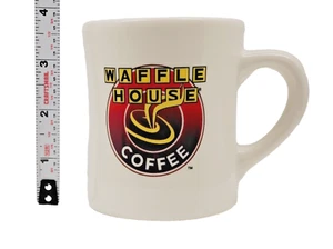 Waffle House Coffee Mug Original Heavy White Cup Tuxton Breakfast Colorful Logo - Picture 1 of 14