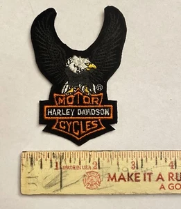 Vintage Harley Davidson Patch Motorcycle Club HOG Eagle Logo American Biker Patc - Picture 1 of 2