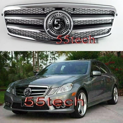 W212 Mercedes Benz E Class E350 E550 E63 AMG Grill grille BLACK 2010 2013 2012 - Image 1 of 4
