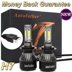 H13 2000W 300000LM 4-Sides LED Headlight Kit High / Low Light Bulb 6000K White - Picture 1 of 10