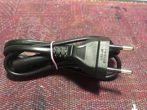 SP-021A I-SHENG(EURO) 10A 250V 2 Pin 2 Prong Power Supply Cord Cable 3 Ft /91 cm - Picture 1 of 5