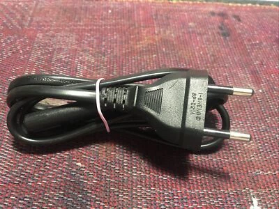 SP-021A I-SHENG(EURO) 10A 250V 2 Pin 2 Prong Power Supply Cord Cable 3 Ft /91 cm - Image 1 of 4