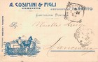 Taranto A. Cosimini & figli pubblicità Spedita f. piccolo