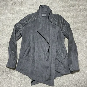 Drape-Front Jacket Adult Medium Black Blank NYC Tag Womens - Picture 1 of 12