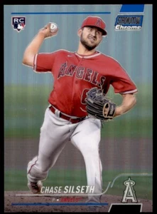 Chase Silseth 2022 Stadium Club Chrome Rookie Blue Refractor Card RC /199 #400 - Picture 1 of 2