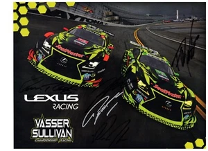 2025 Vasser Sullivan RACING Lexus Hero Card 12 Ore di SEBRING - FIRMATA - Foto 1 di 2