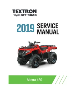 Arctic Cat Alterra 450 Service Manual | 2019 | MAILED CD OR USB - Picture 1 of 12