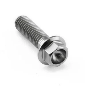 Grade 5 Titanium Metric Bolt Flange Hex Head M8x1.25 Thread 28mm Length M8x28 - Foto 1 di 1