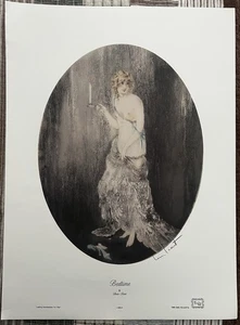 "Bedtime" von Louis Icart ~ 1990 Druck der Originalkunst ~ Akt ~ 24" x 18" - Bild 1 von 5