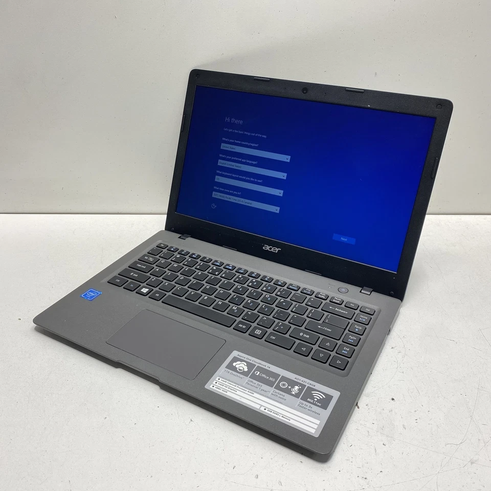 Acer Aspire One Cloudbook 14 14" Intel Celeron Processor Windows 10 - Image 1 of 4