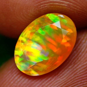 2.75Ct IF Sensacional Ovalado 3D Multi Llamante Patrón Arlequín Sólido Welo Corte Ópalo - Imagen 1 de 5