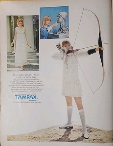 1968 Tampax, PRINT AD, Original, Life Magazine - Picture 1 of 1